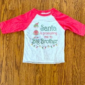 Baby Annoucement Xmas Toddler Shirt